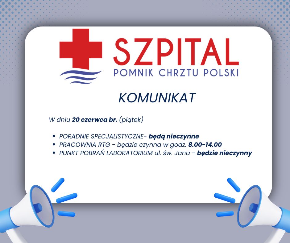 Komunikat dot. pracy w dniu 20 czerwca br.