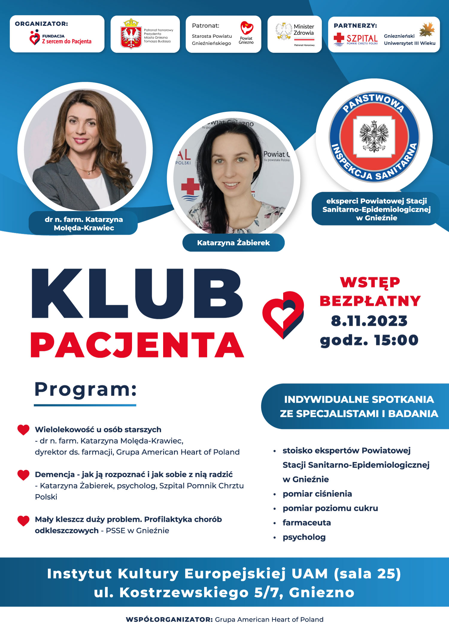 &bdquo;Z sercem do Pacjenta&rdquo; Trzeci Klub Pacjenta w Gnieźnie
