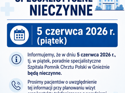 Komunikat dot. funkcjonowania poradni w dniu 5 czerwca br.