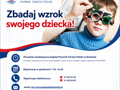 Poradnia Okulistyczna Szpitala Pomnik Chrztu Polski w Gnieźnie – nowoczesna diagnostyka i opieka specjalistyczna
