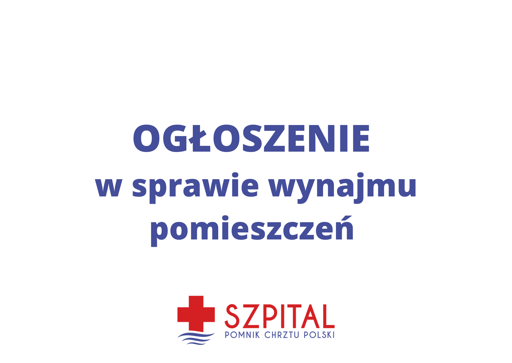 Ogłoszenie ws. wynajmu pomieszczeń