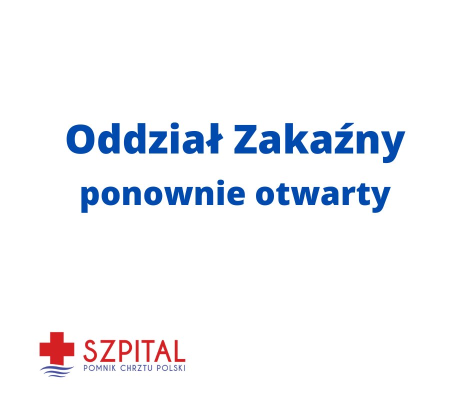 Oddział zakaźny ponownie otwarty