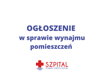 Ogłoszenie ws. wynajmu pomieszczeń