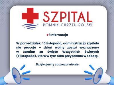 INFORMACJA O DNIU 10 LISTOPADA