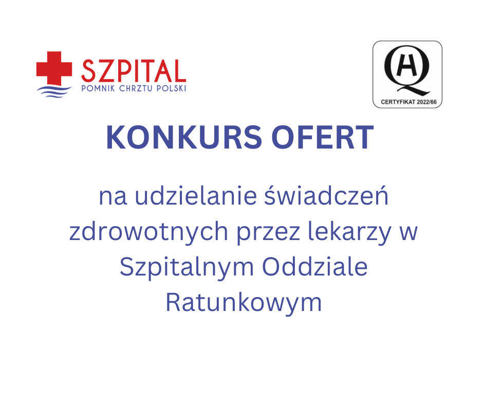 Konkurs ofert na udzielanie świadczeń zdrowotnych przez lekarzy w SOR