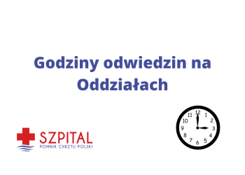 Aktualne godziny odwiedzin na Oddziałach